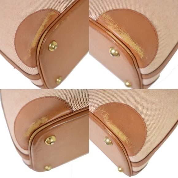 Authenticity Guarantee HERMES Bolide 35 Hand Bag Toile H Leather Canvas Brown Ma - Picture 7 of 16